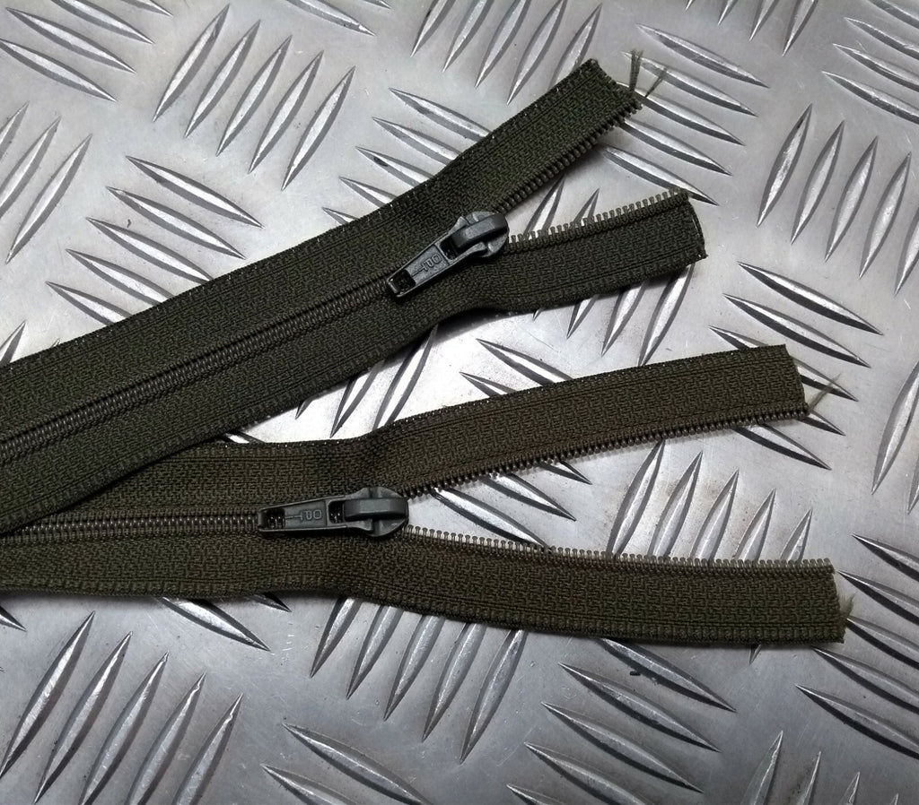 Genuine British 33cm Closed End Opti Zip Zipper No Stopper x 2 New