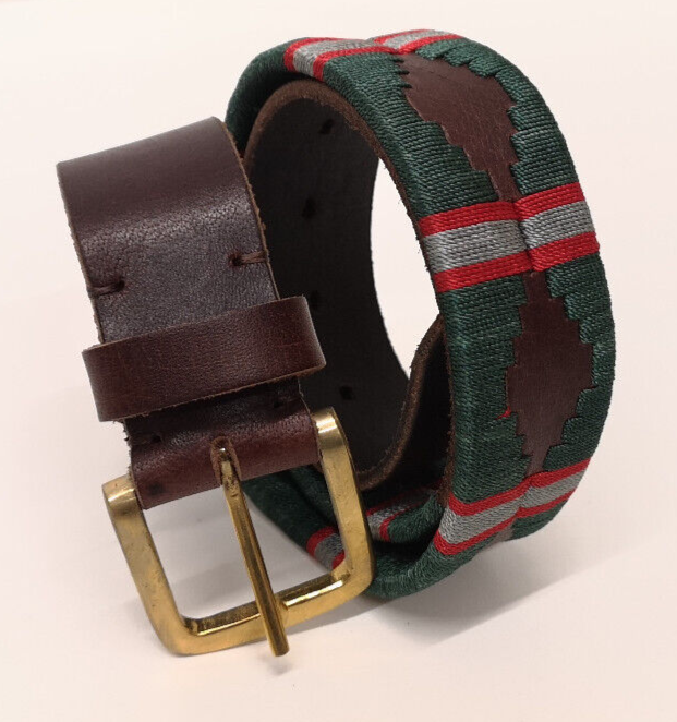 Intelligence Corps Leather Polo Belt with Brass Buckle Size 30"