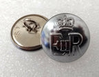 Genuine British Made Issue E R Crown Silver Buttons 30L 19mm