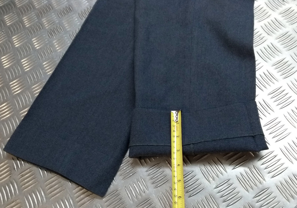 Vintage RAF Royal Air Force Trouser A/F Blue Older Dress Pattern W35"Long