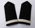 Shoulder Boards Epaulette Black with Silver Stripe Fancy Dress
