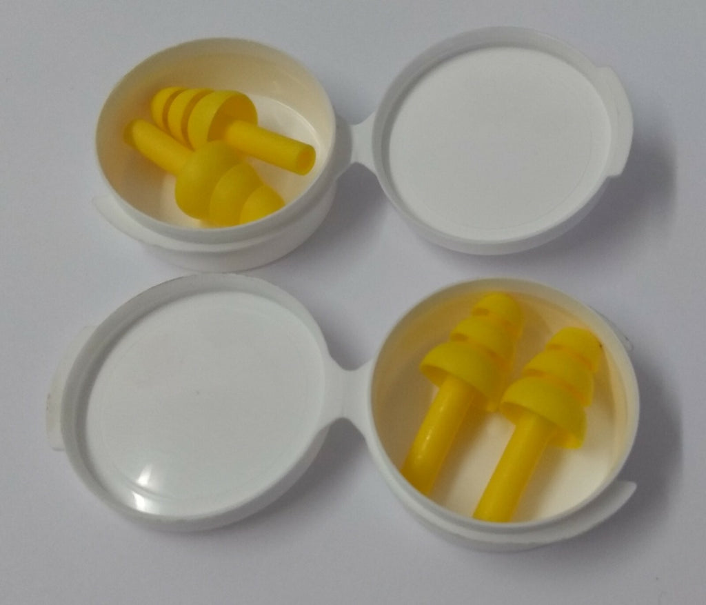 Genuine British UK Issue Ear Plugs / Defenders In Storage Case NEW X 4