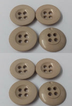Genuine British Army Issue 4 Hole Standard Service Fawn Buttons X8 ASBT240