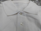 Short Sleeve White Shirt Utility Polo Style Physical Training PT 104cm Large NEW