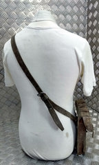 Genuine Vintage Issued Leather Ammo Case / Bag & Shoulder Strap Faulty