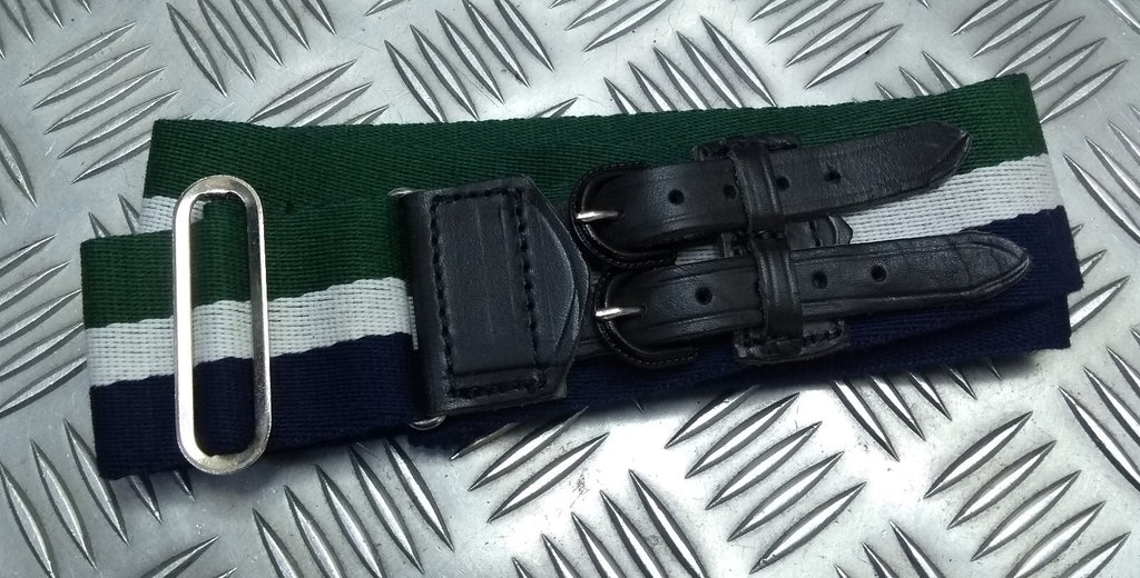 Zambia Stable Belt 2" Wide Three Colour Chrome Buckle & Slider Adjustable to 42"