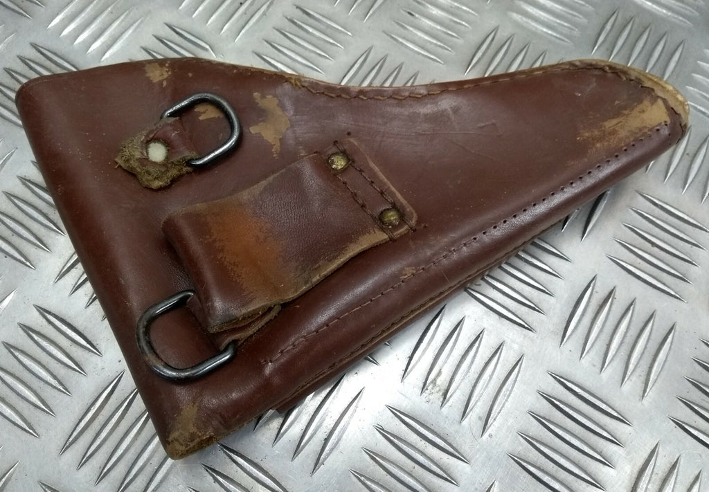 Vintage Holster Leather Unknown Pistol Side Arm Holster Faulty