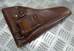 Vintage Holster Leather Unknown Pistol Side Arm Holster Faulty