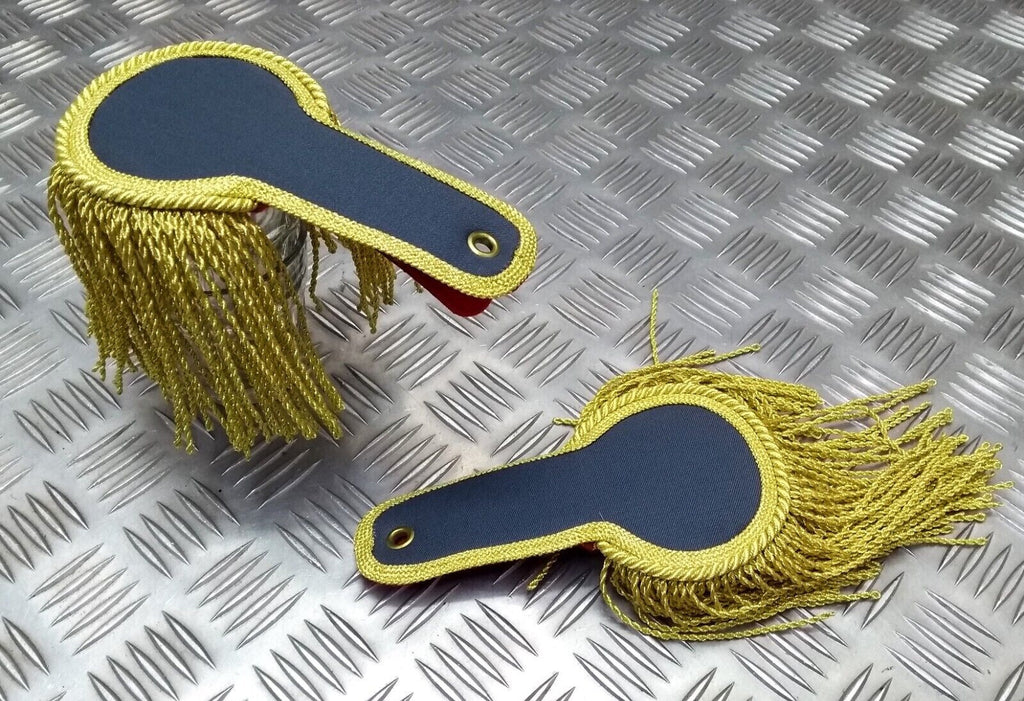Gold Mylar Thread Fringe For Epaulettes 45mm Drop NEW