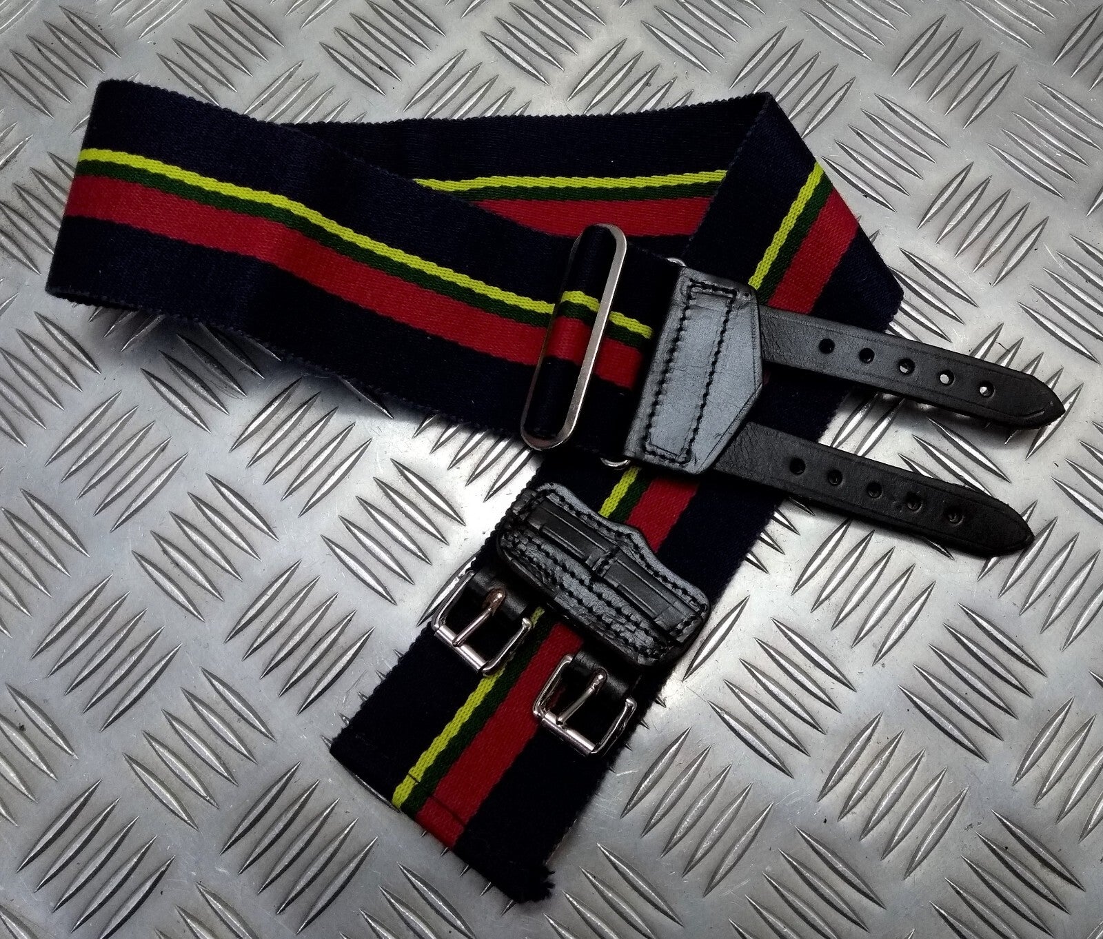 RM Royal Marines Belt Old Pattern British Stable Belt Double Strap Buckle
