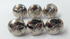 Genuine British Made Bahrain Obsolete Insignia Chrome Prong Buttons X8 ASBT234