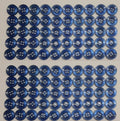 Buttons 100 Vintage 4 Hole for Dress Shirts Pearlesque Blue 12.7mm NOS