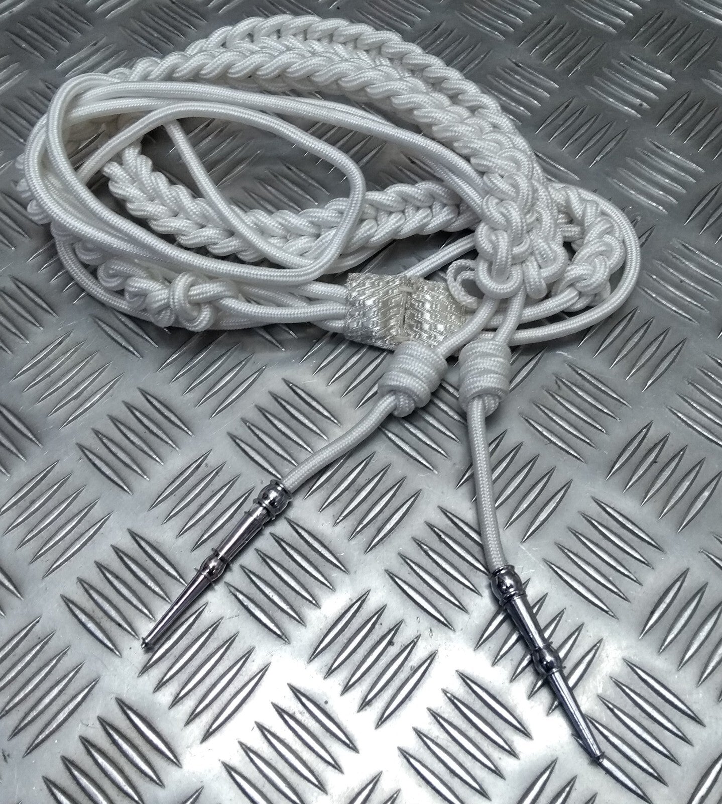 Aiguillette Officers Dress Cord For Ceremonial & Parade Duties Chrome Tip Ends