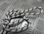 Genuine British Made Ceremonial Parade Silver Black Fleck Cord 1M RC12