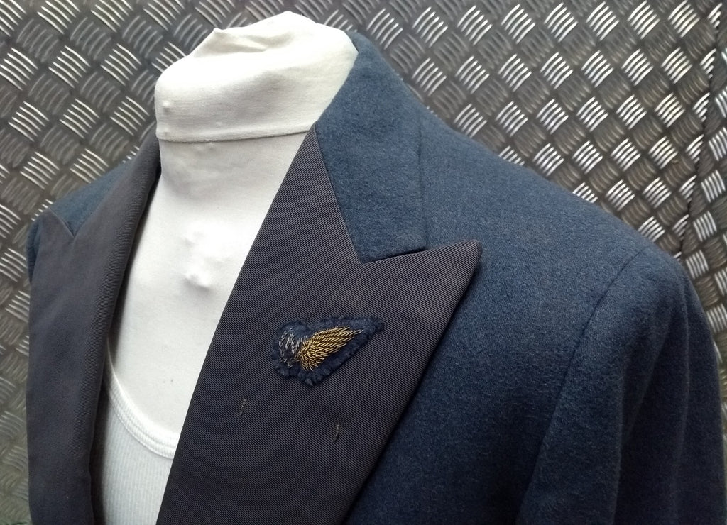 Vintage Mess Dress Jacket RAF Royal Air Force Blue Grey Colour Burton Clothing