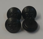 Genuine British Issue Royal Crown Plain Border Buttons 2 Pairs ASBT296