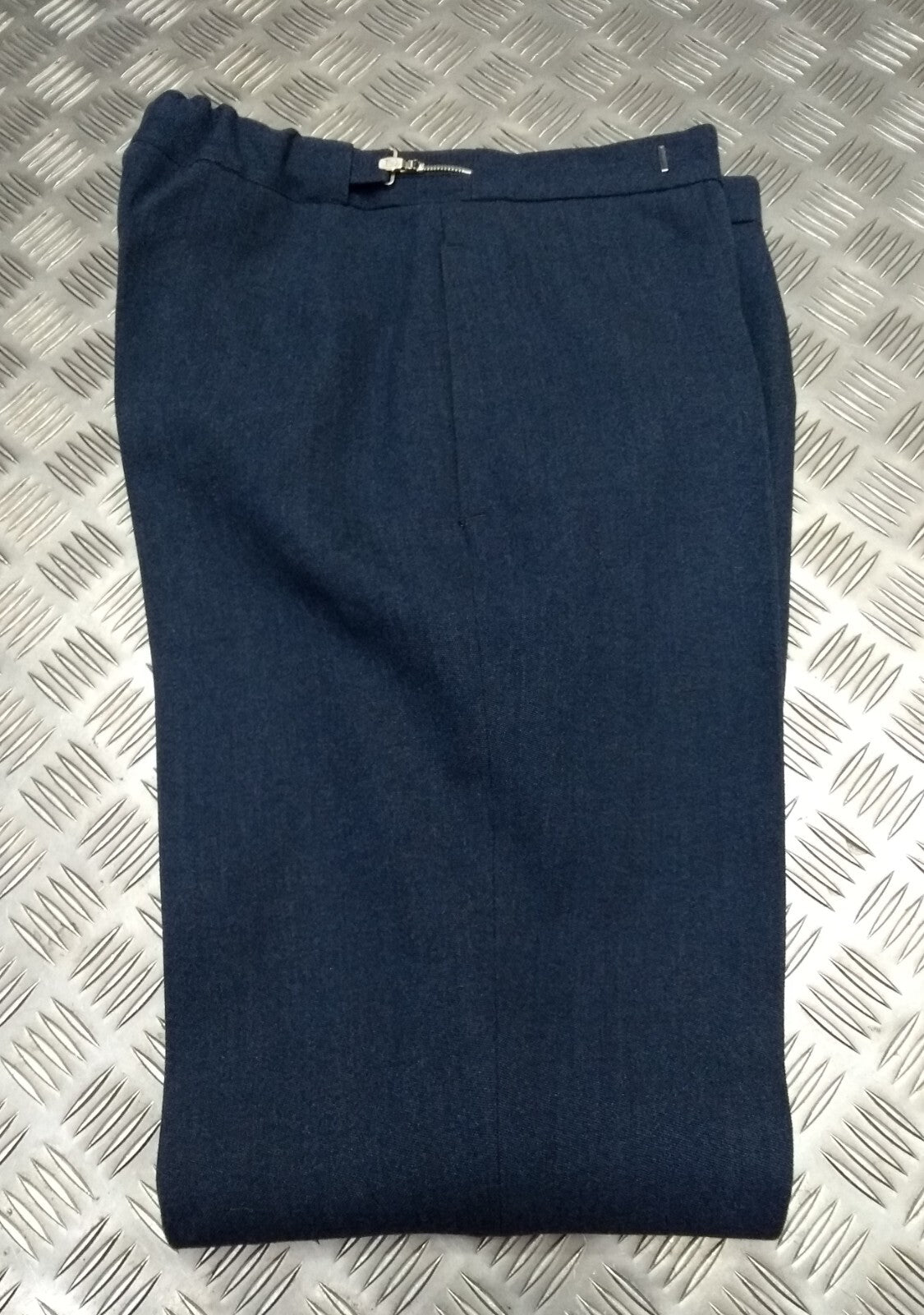 Vintage Trousers RAF Royal Air Force Dress Old Pattern Air Force Blue Grey Colour Waist 33"