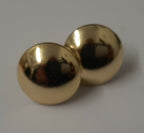 British Half Dome Gold Coloured Issue 22L Ring Back Buttons X2 ASBT308