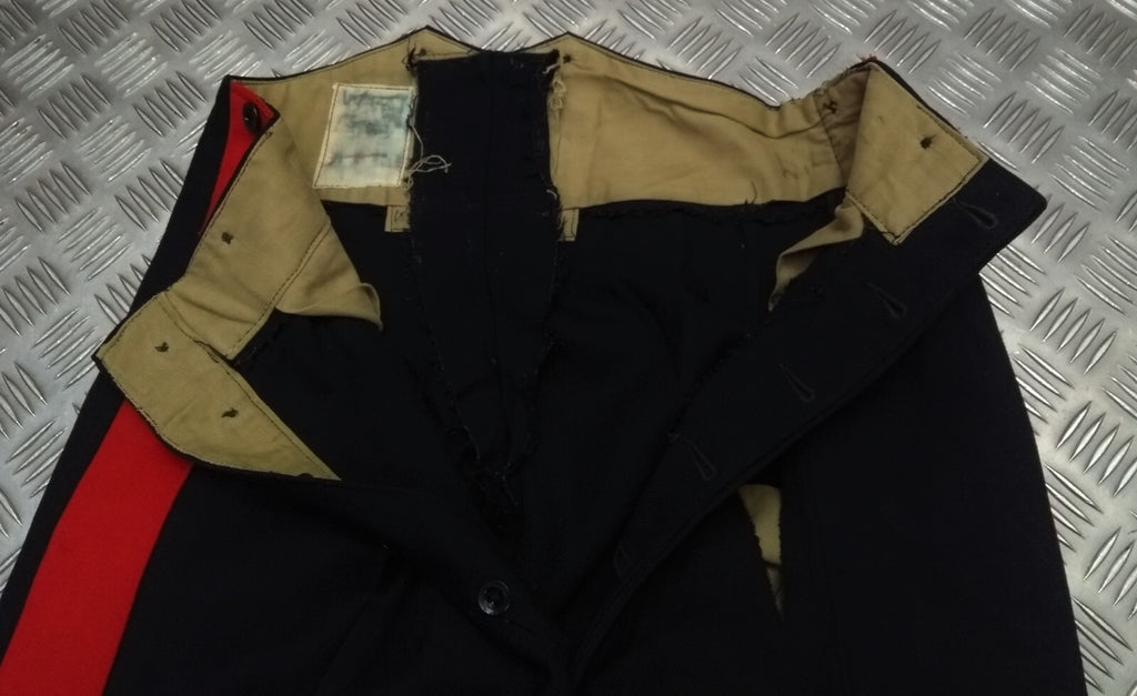 Vintage No1 Trousers Uniform Dress Old Pattern British Army 2" Red Stripe Faulty