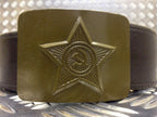 USSR Soviet CCCP Army Belt With Hammer & Sickle Buckle Obsolete NEW