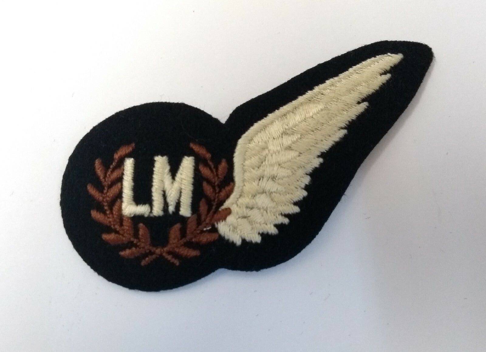 British Royal Air Force (R.A.F.) Load Master 'LM' Cloth Half Wing Brevet Badge
