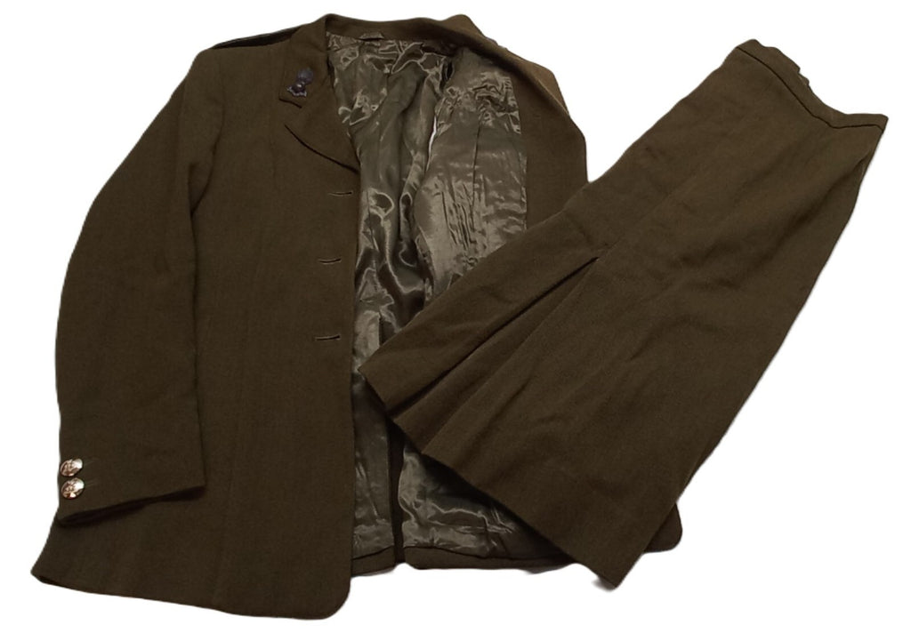 Vintage No2 Suit Number Two Khaki OFC 2 Piece Jacket and Skirt Woman's Goodwood