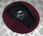 Maroon Beret Wool Genuine Hobson London Manufactures Sample 6 7/8