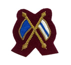 Mess Kit Badge Signallers Para Maroon British Army Hand Embroidered Patch