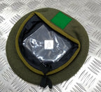 Wool Beret Cap H&S London MID Green Size 59cm NEW
