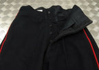 British Army Black Dress Trousers Wool Red Piping Footguards & Bandsman ETC - ASST