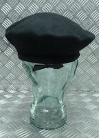 Abu Dhabi Beret Black Hobson of England Lined Wool Uniform Cap New Old Stock