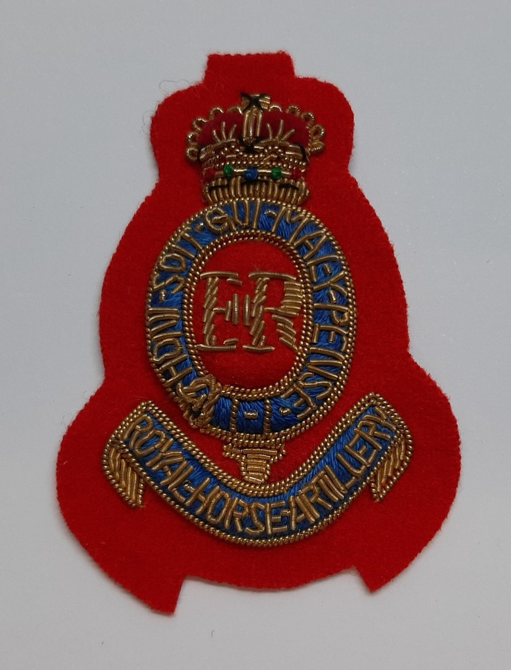 Horse Artillery Badge Hand Embroidered British RHA Side Hat Officers Dress