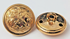 Genuine Issue General Rank Insignia Gold Ring Back Buttons x 2 NEW
