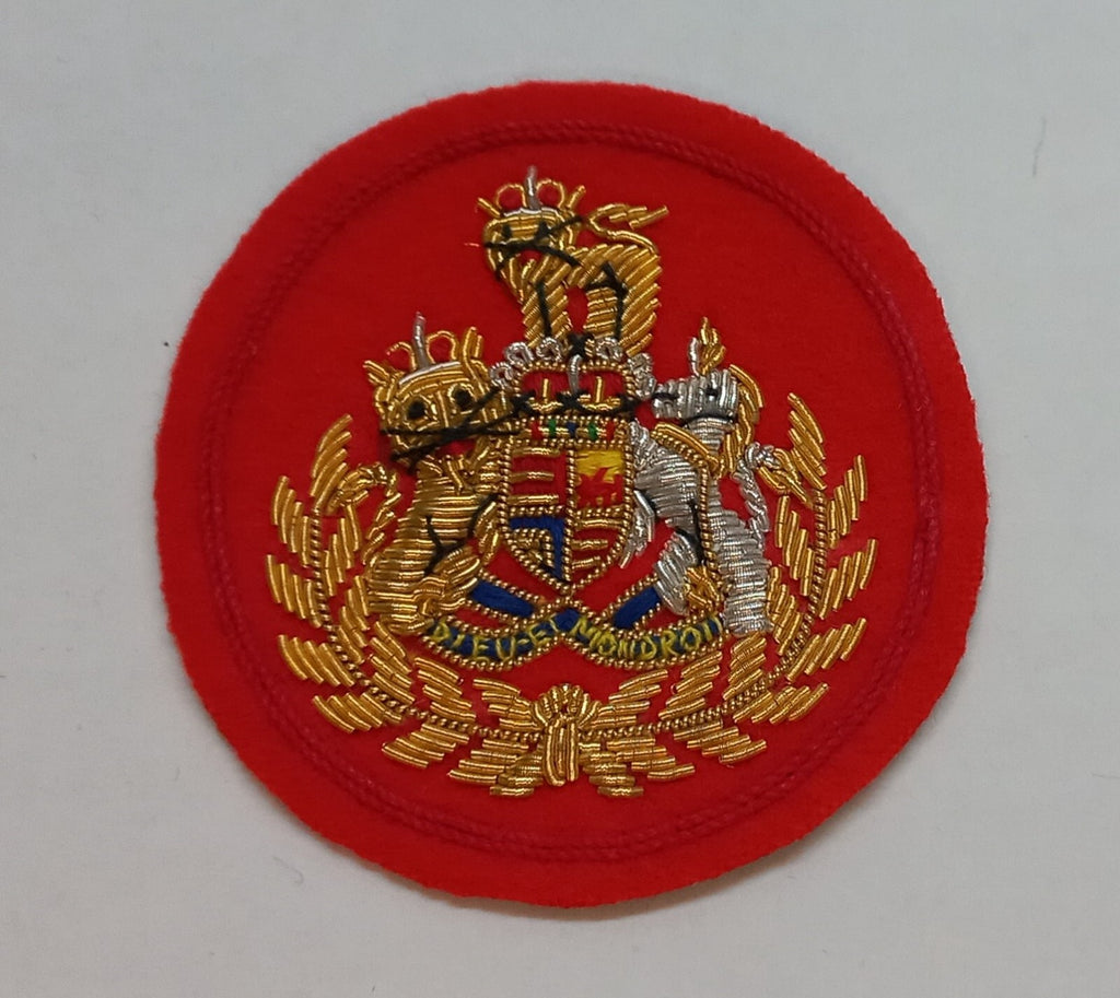 No1 Badge Conductors British Army Embroidered Braided Insignia Patch Scarlet Red