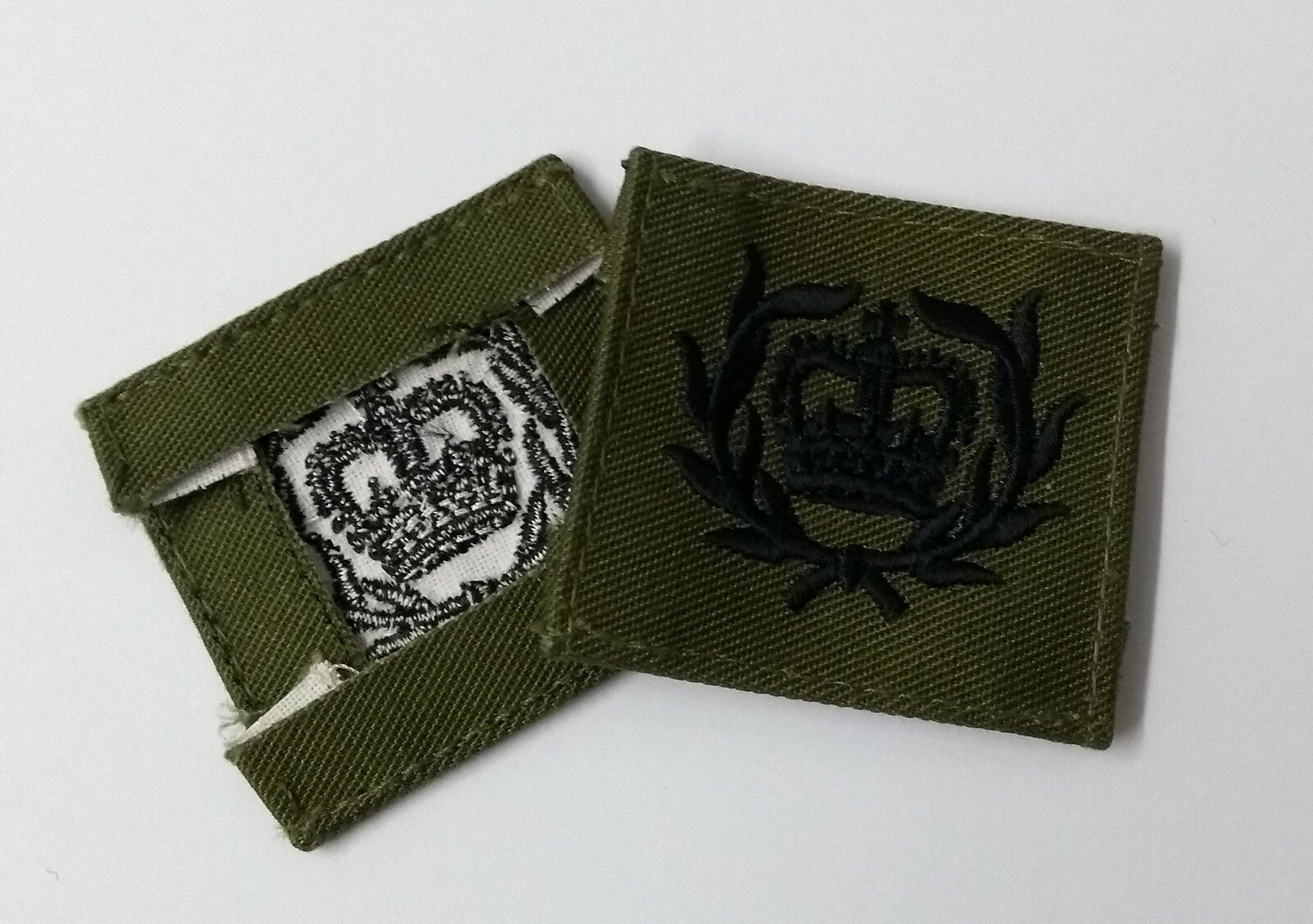 Genuine British Royal Marines CQMS QMSI Green Patch Olive Drab RM X2 ASPS276
