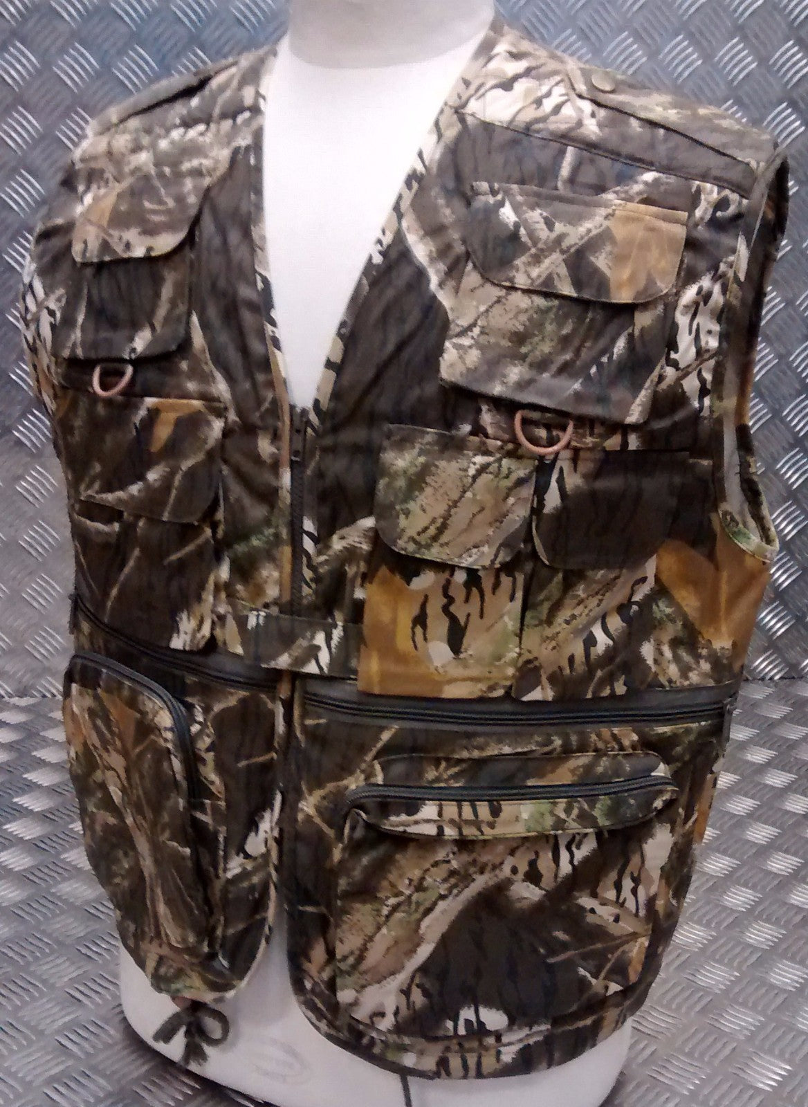 Fishing Hunters Photographers Multi Pocket Vest Military Tree Camo