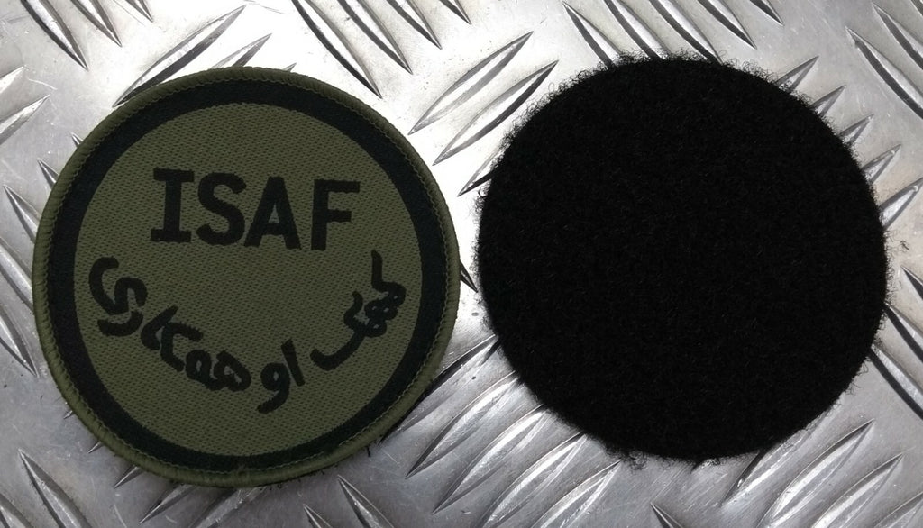 Genuine British ARMY ISAF International Security Assistance Force OD Badge IS2