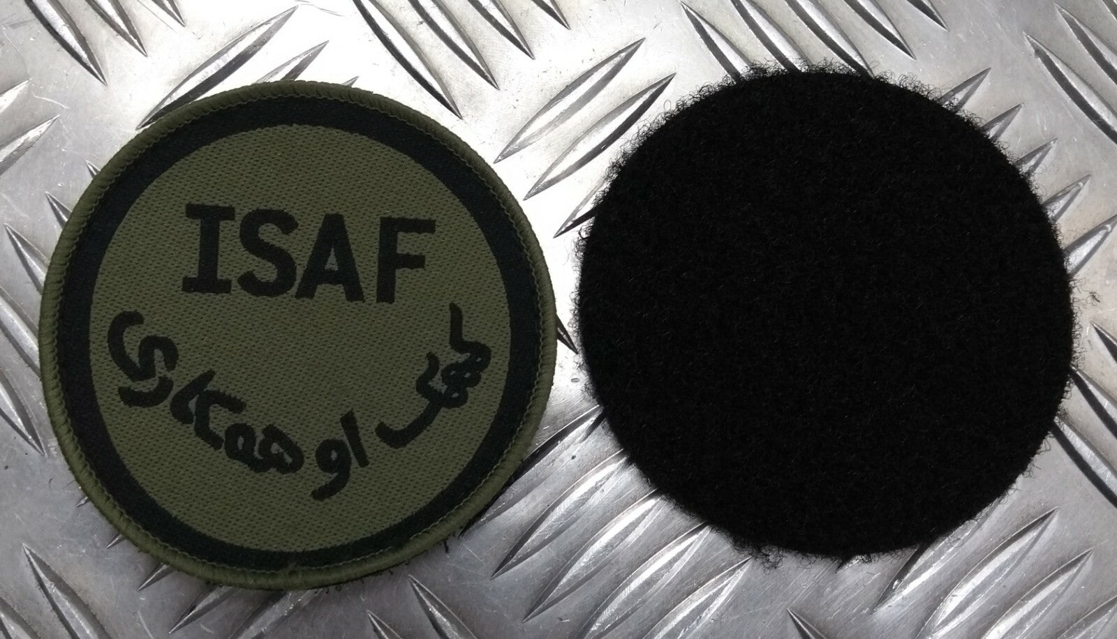 Genuine British ARMY ISAF International Security Assistance Force OD Badge IS2