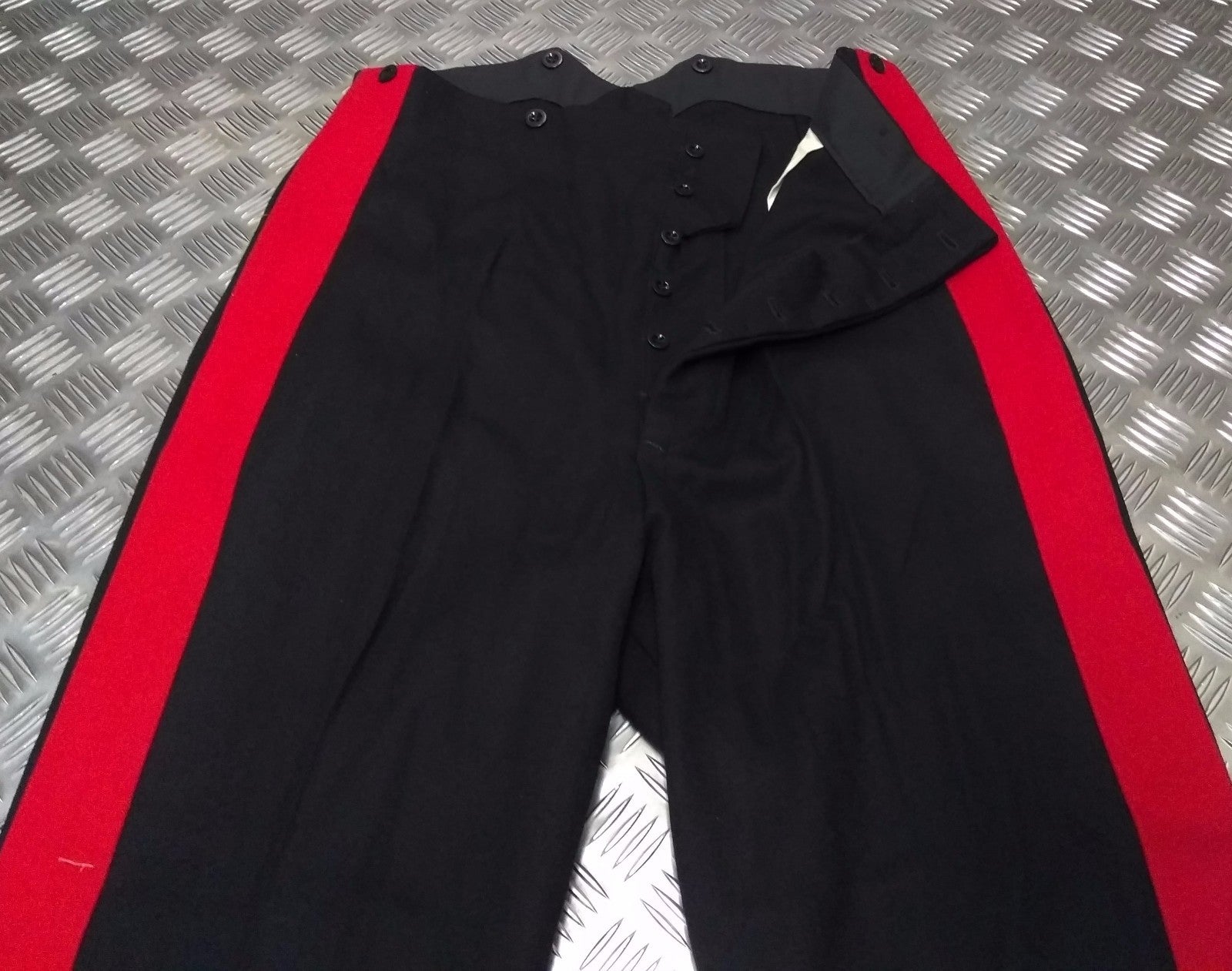 British Army No1 A/O Ranks Dress Trouser 1¾" Red Stripe Genuine (TRHQ02)