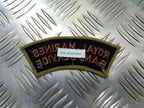 Genuine British Naval RM 'ROYAL MARINES Band Service' Shoulder Patches - NEW