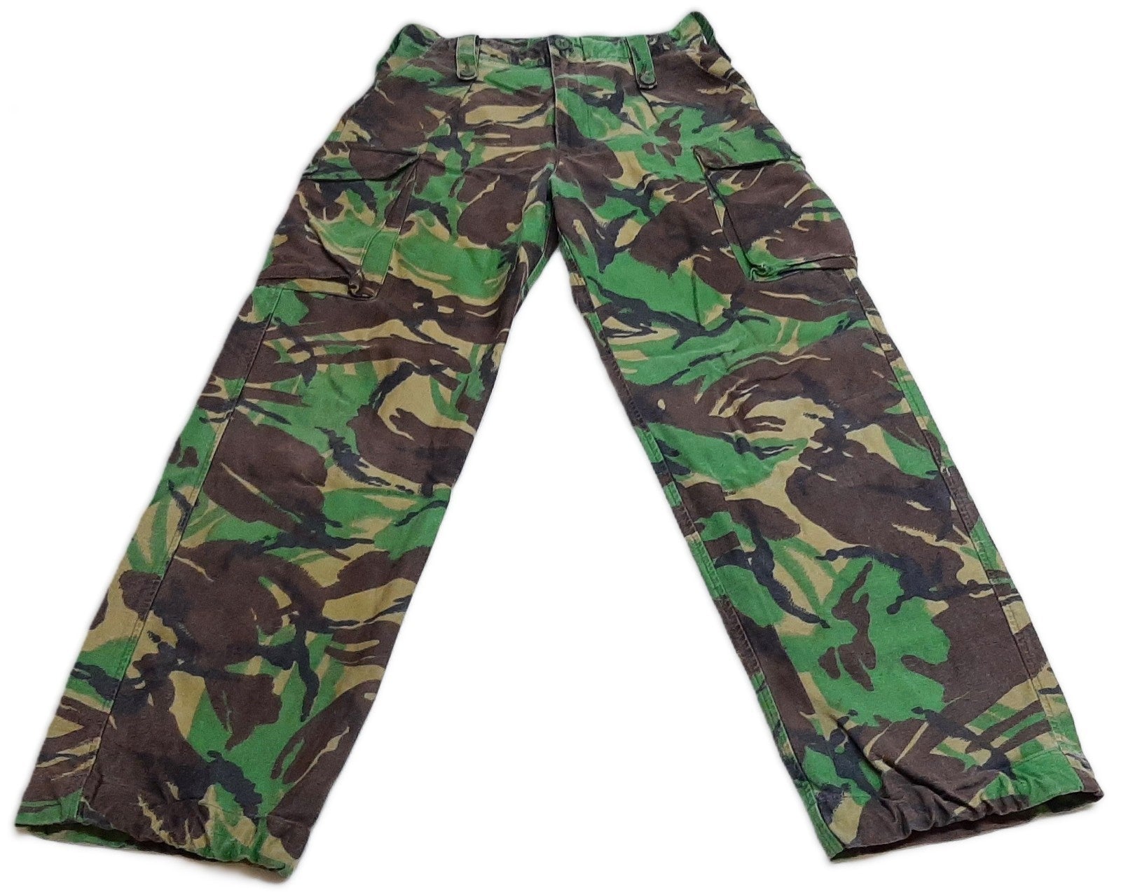 Vintage Jungle Greens British Forces Camo DPM Combat Trousers Waist 29"