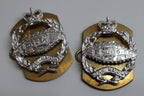 RTR OR Insignia Badge Royal Army Tank "Fear Naught" Soldiers Collar Badges 1 Pr