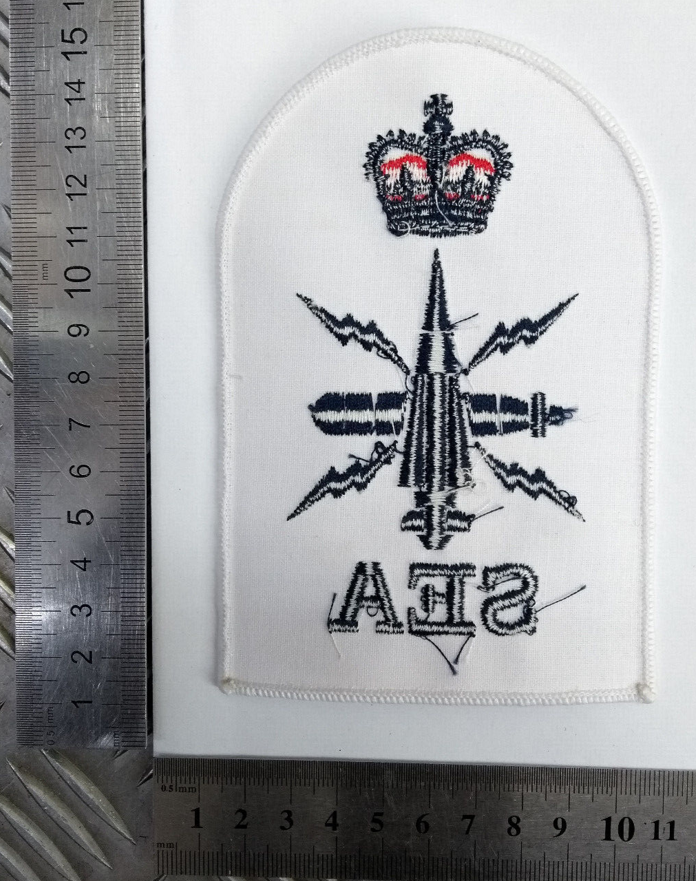 Royal Navy Seaman Specialist Petty Officer Blue & White Qualification Patch