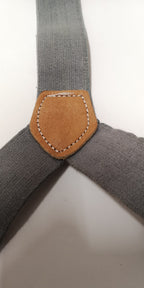 Genuine British Army / RAF Royal Air Force Braces with Leather Buckles. Size 100cms