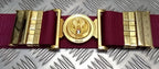Abu Dhabi Belt Maroon Nylon With Buckle For Ceremonial & Parade Duties