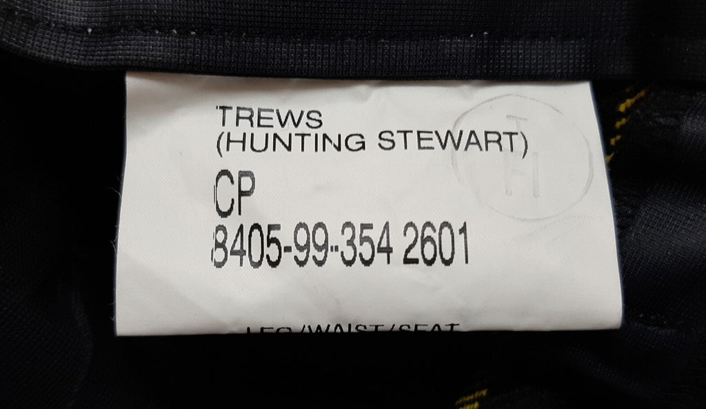 British Army Trews Scottish Regimental Trousers Hunting Stewart Old Pattern