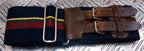 RM Stable Belt British with Leather Buckle Marines Pattern - All Sizes