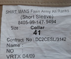 Shirt Army Style FAD Fawn Short Sleeve Size 41cm