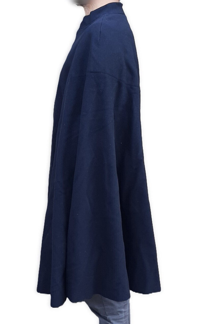 British RM Royal Marines Cape Navy Blue Wool Bandsman Bandswoman w Lion Head XL