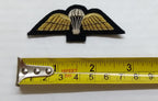 Mess Kit Badge Paratrooper Wings on Navy British Hand Embroidered Para Arm Patch